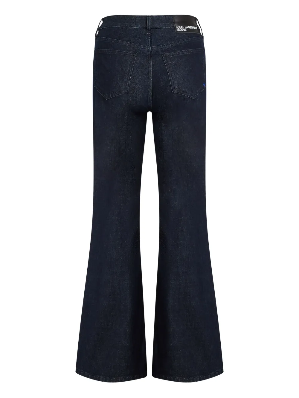 Karl Lagerfeld Jeans High waist jeans met split Blauw