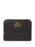 Karl Lagerfeld medium K/Autograph zip wallet in gift box - Black
