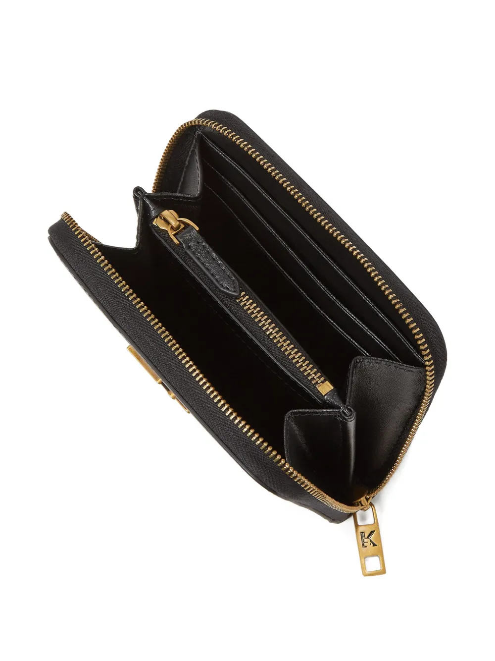 Karl Lagerfeld Medium K Autograph portemonnee met rits Zwart