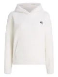 Karl Lagerfeld logo-patch hoodie - White