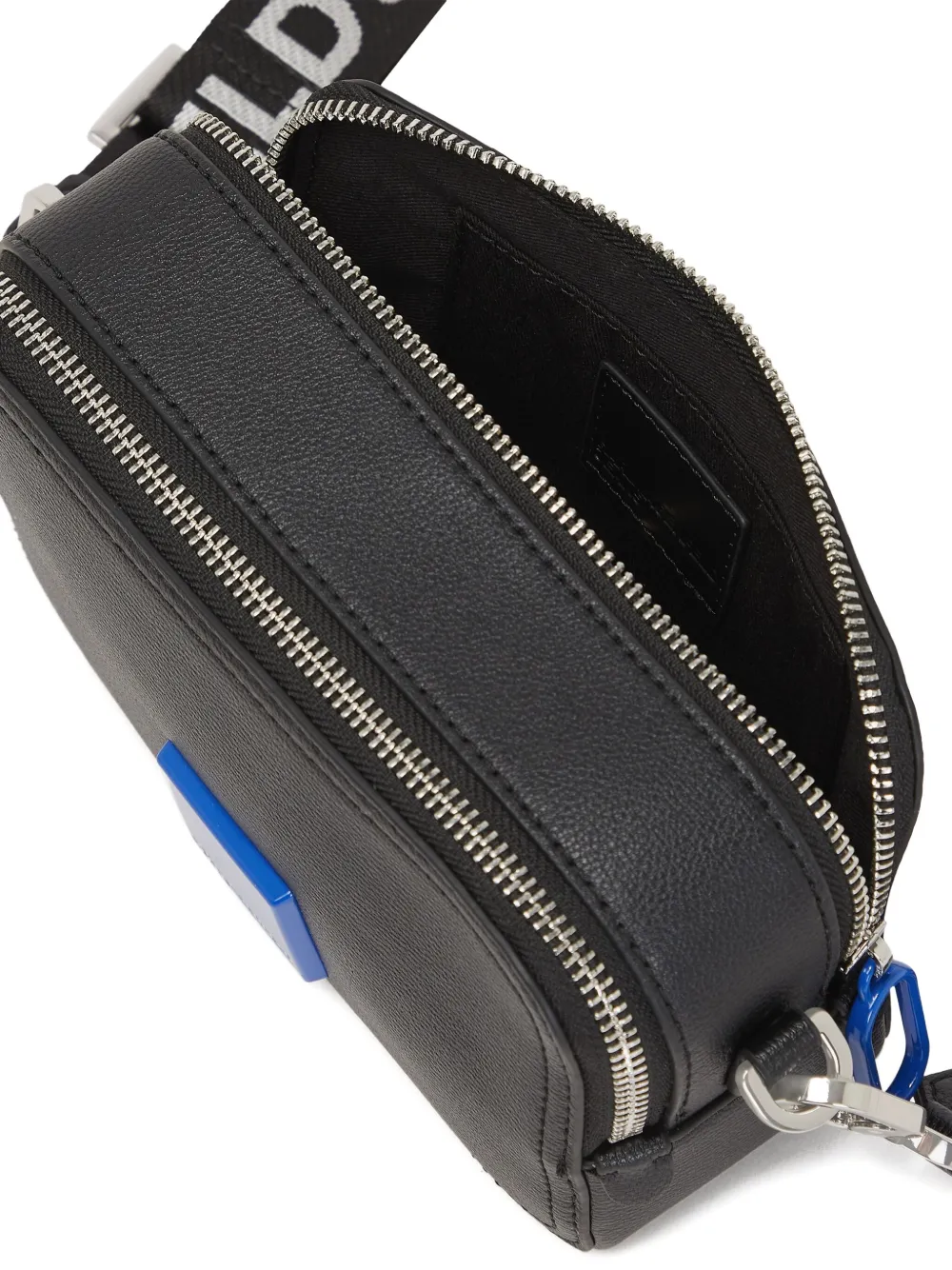 Karl Lagerfeld Jeans rectangular cross body bag Zwart