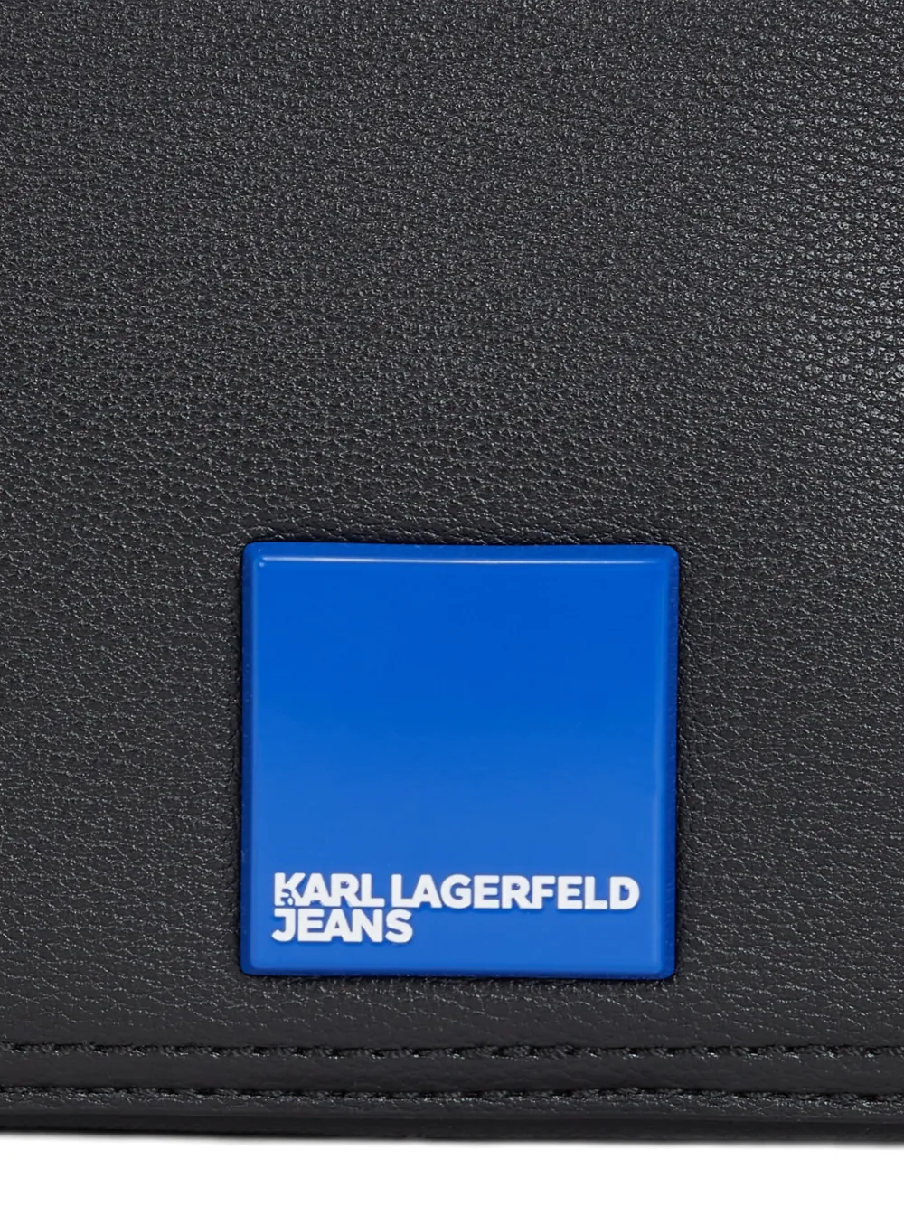 Karl Lagerfeld Jeans rectangular cross body bag Zwart