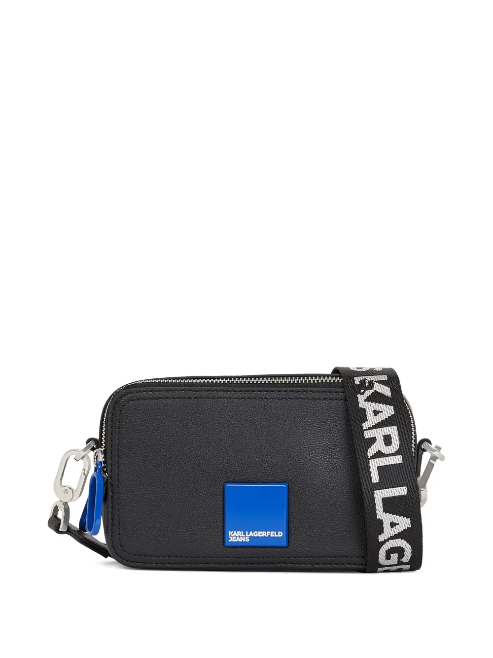 Karl Lagerfeld Jeans rectangular cross body bag Zwart