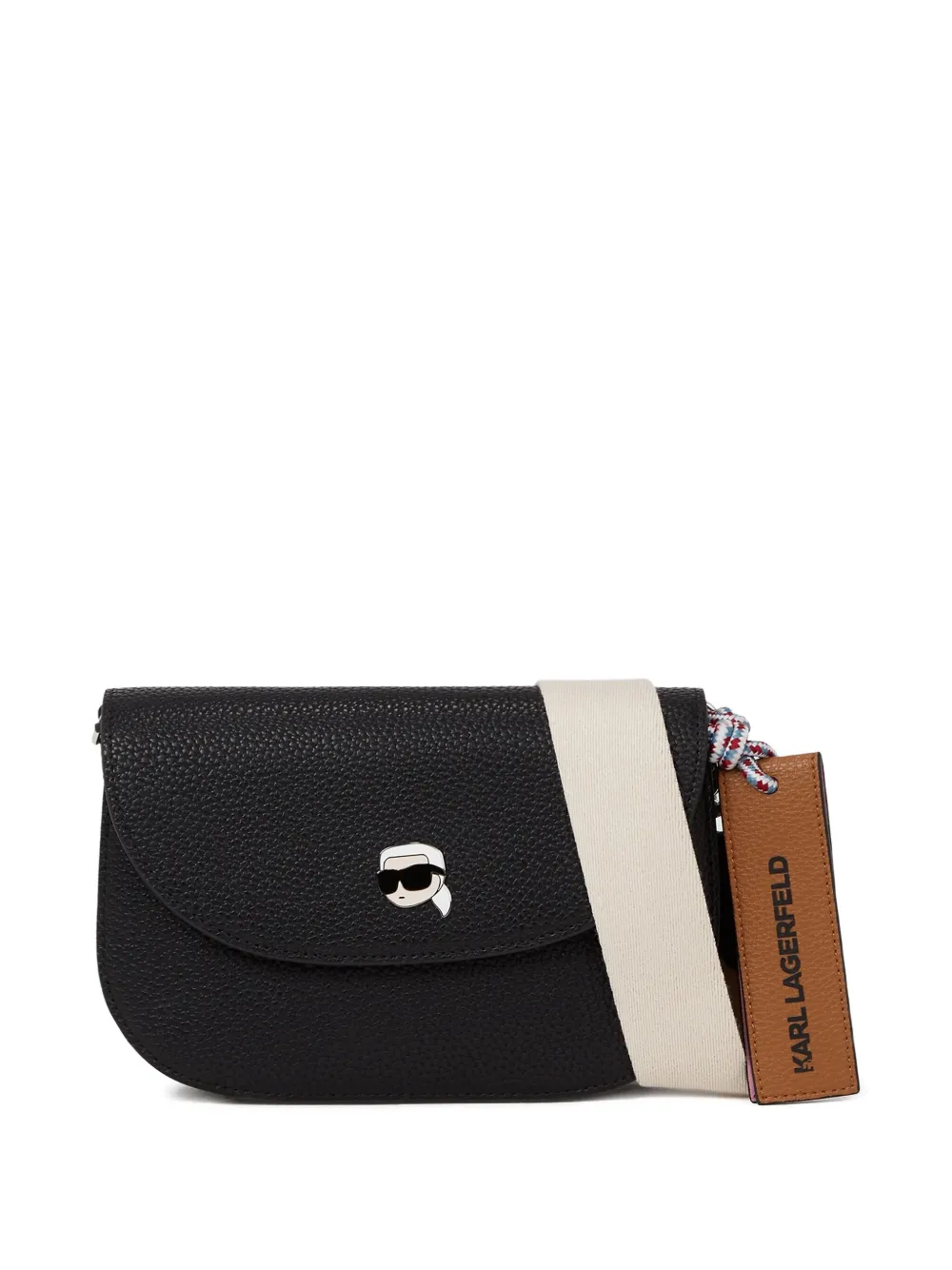 Karl Lagerfeld Ikon flap crossbody bag | Black | Image 1
