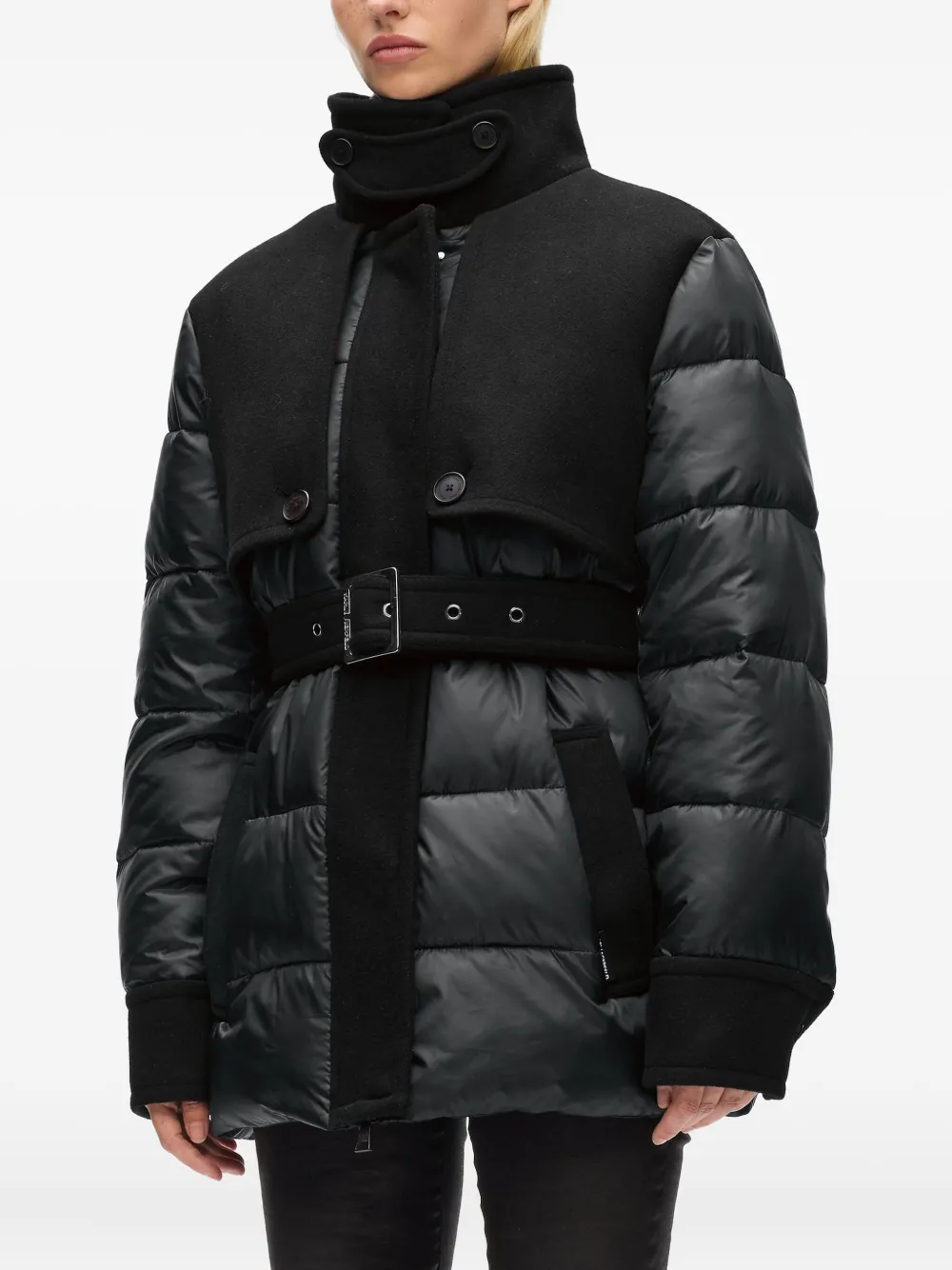 Karl Lagerfeld Gewatteerde jas Zwart