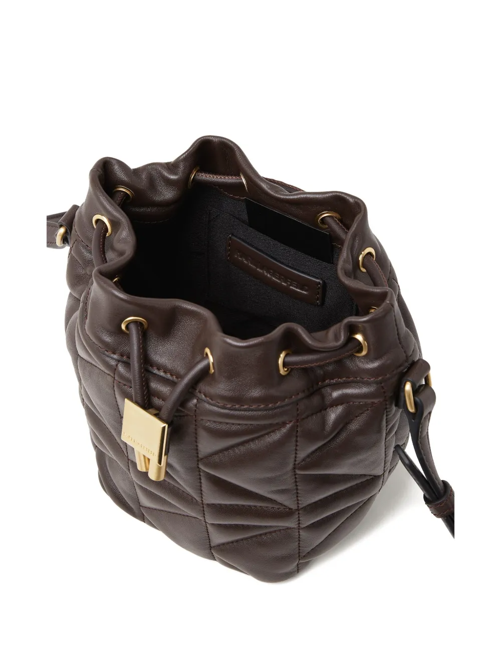Karl Lagerfeld K/kuilt Bucket Bag In Brown