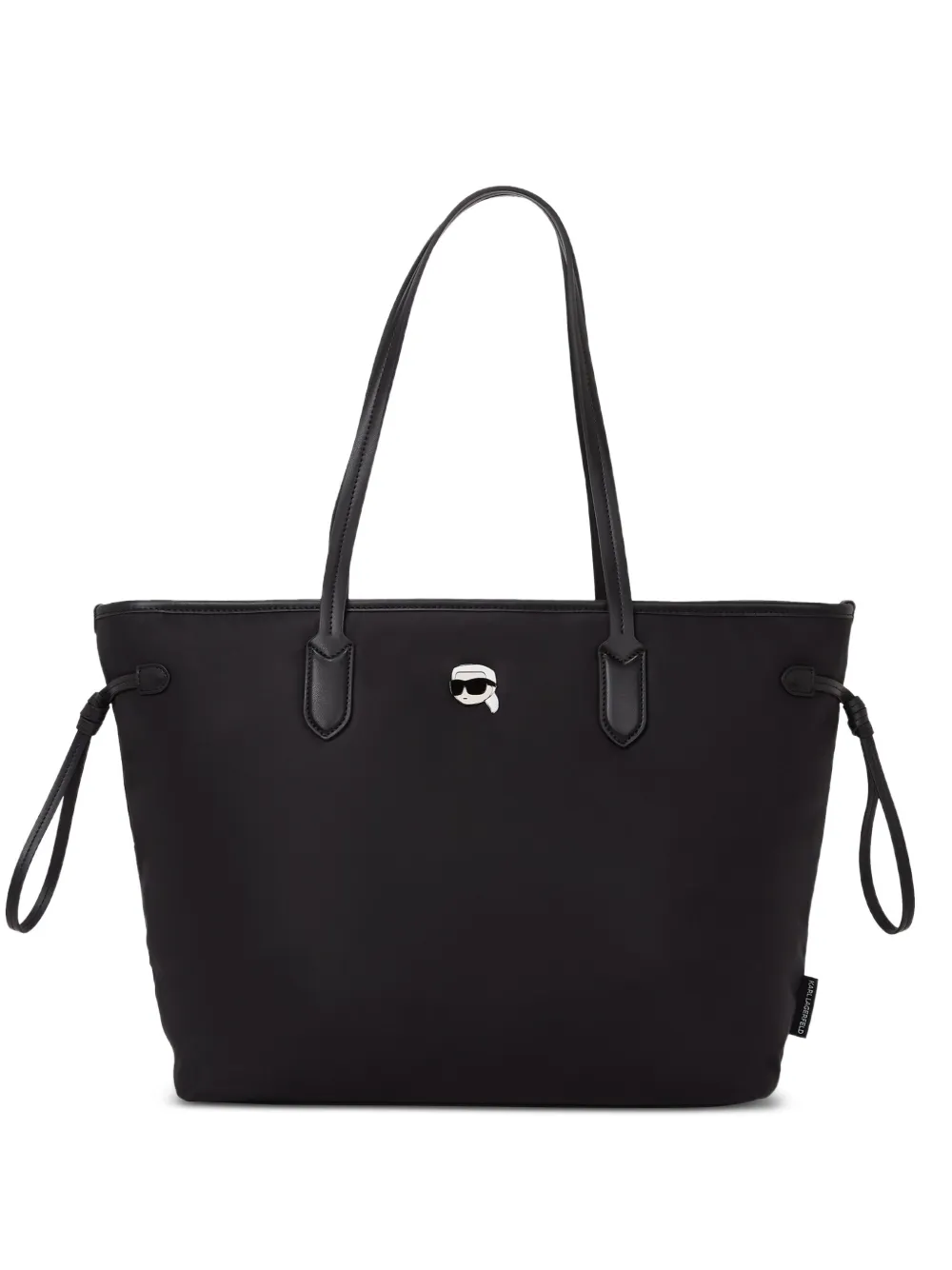 Karl Lagerfeld Ikon shopper met trekkoord Zwart