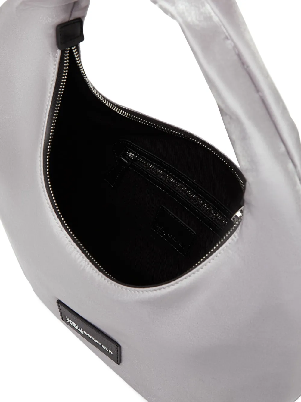 Karl Lagerfeld Jeans Schoudertas met ritssluiting Grijs