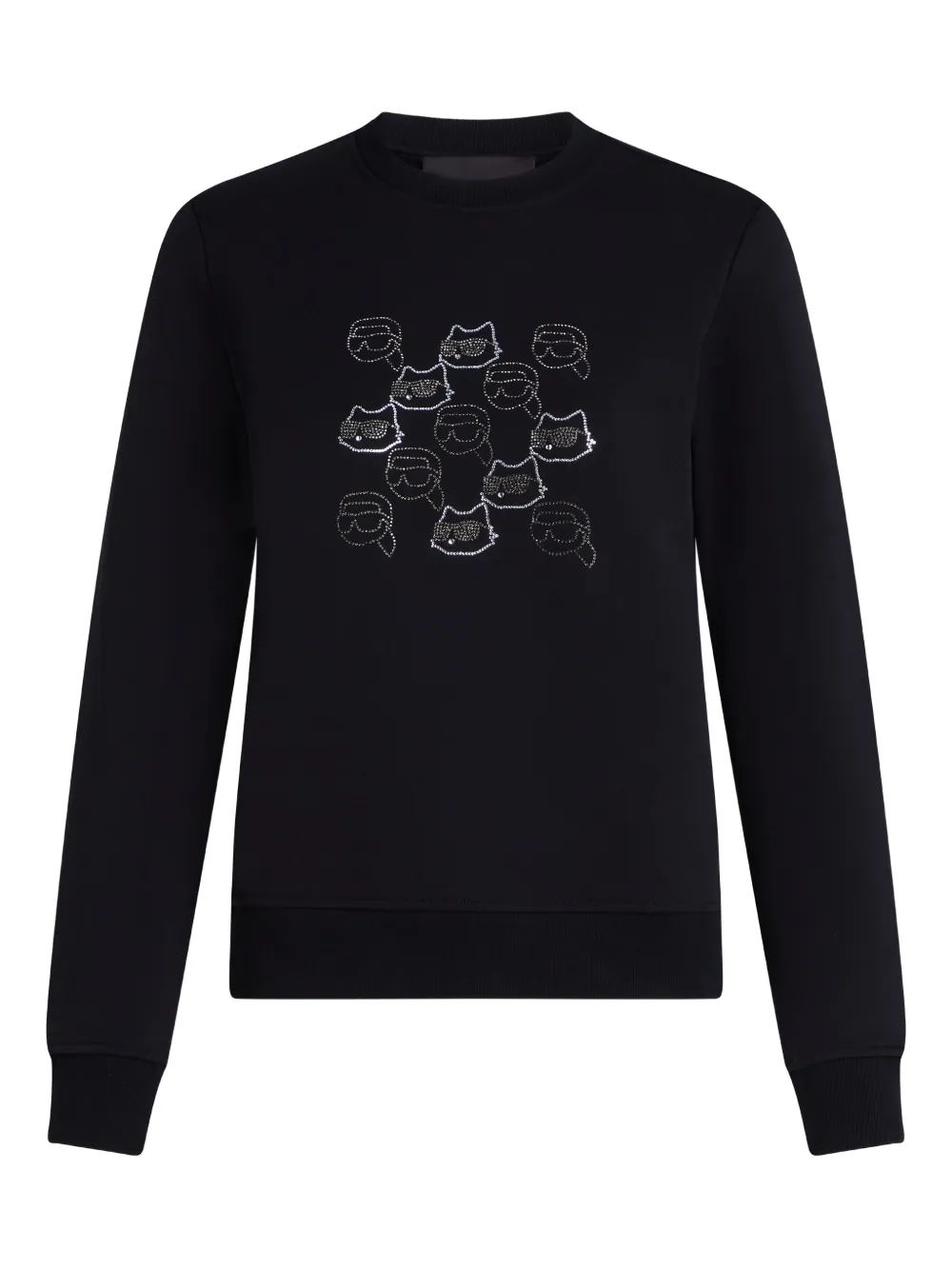 Karl Lagerfeld Maglione Ikon con strass - Nero
