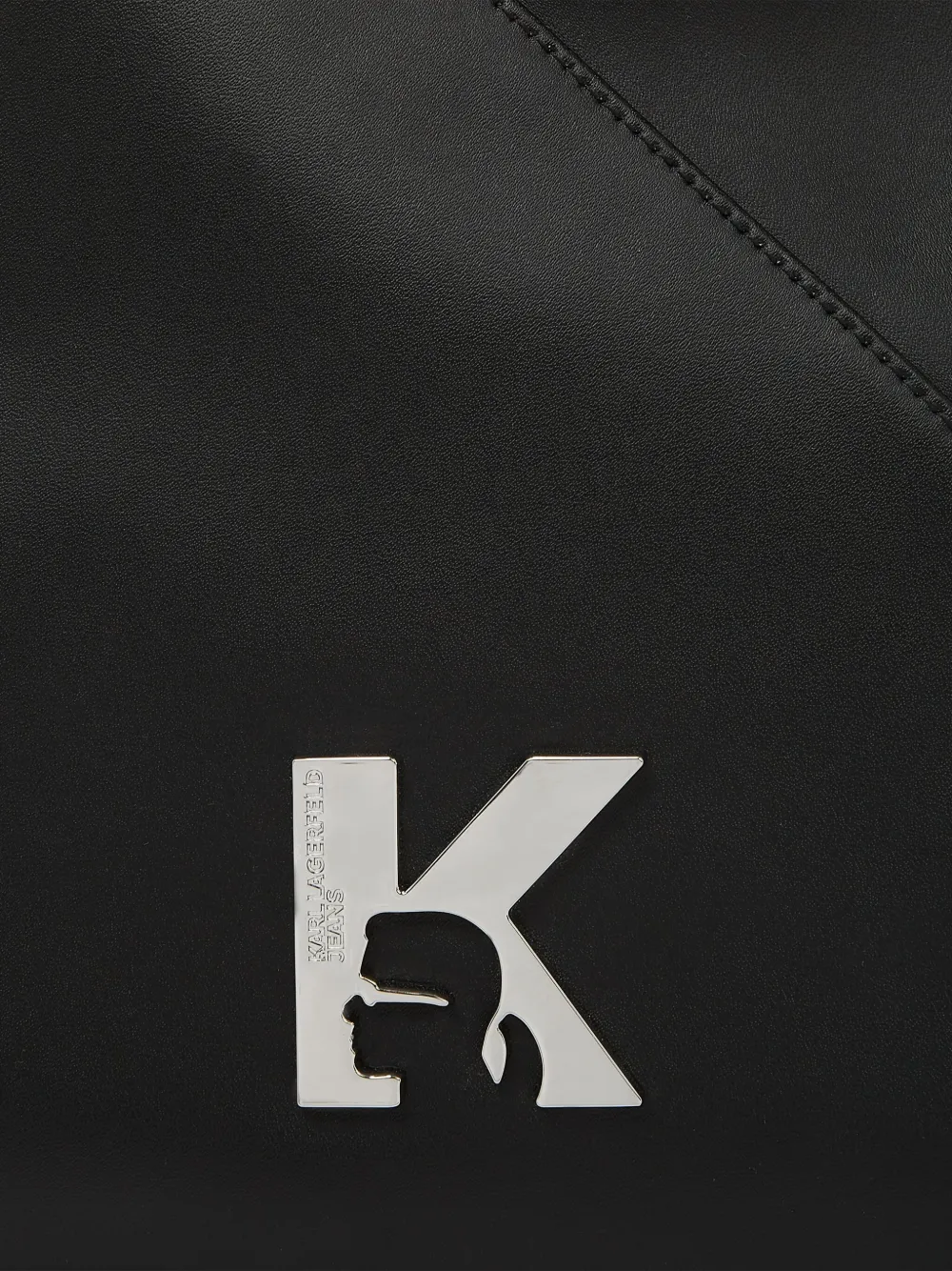 Karl Lagerfeld Jeans Shopper met logoplakkaat Zwart