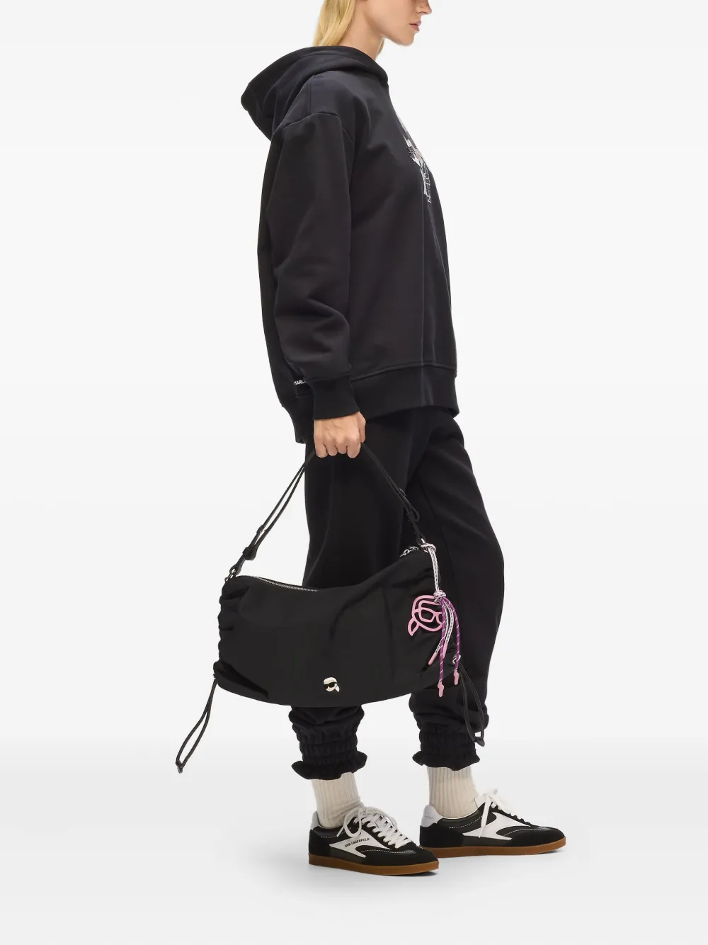 Karl Lagerfeld K/Ikon schoudertas - Zwart
