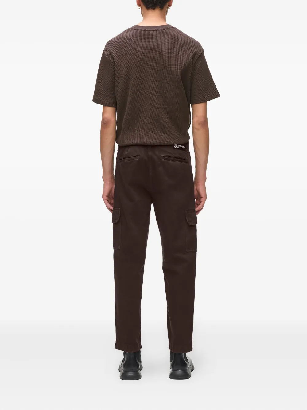 Karl Lagerfeld Jeans Cargo-pocket Trousers In White