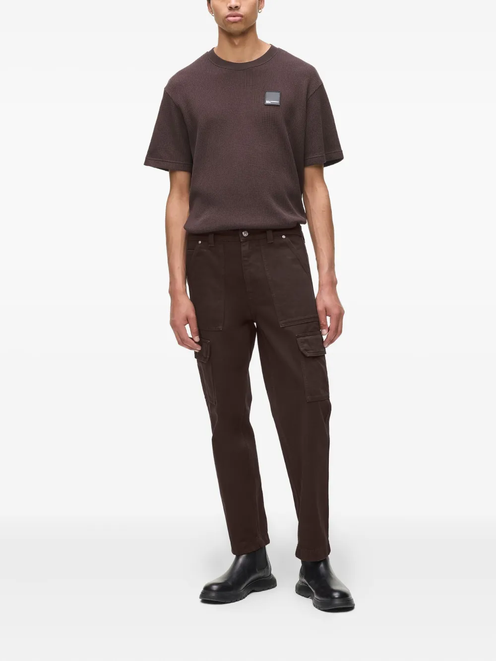 Karl Lagerfeld Jeans Broek met cargo zak - Bruin