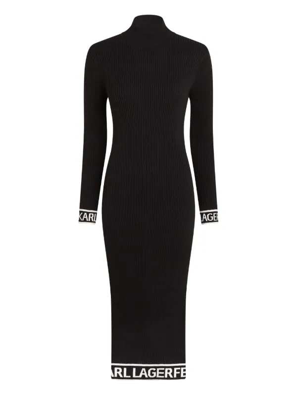 knitted dress vest MIKUTA | The Black Long Knitted Dress | Designer Clothes & Apparel | S main image 1