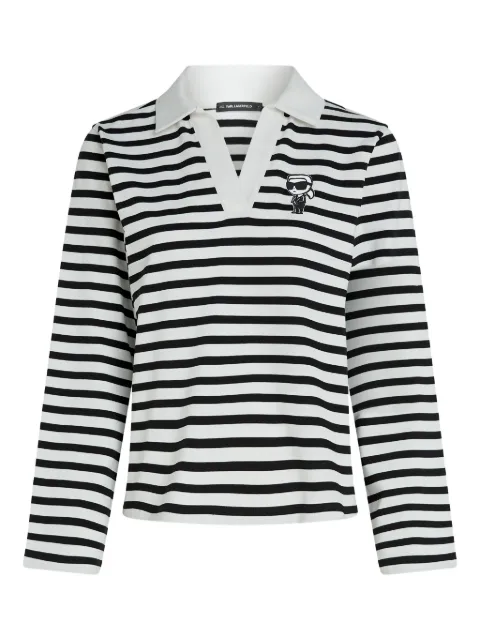 Karl Lagerfeld striped polo shirt