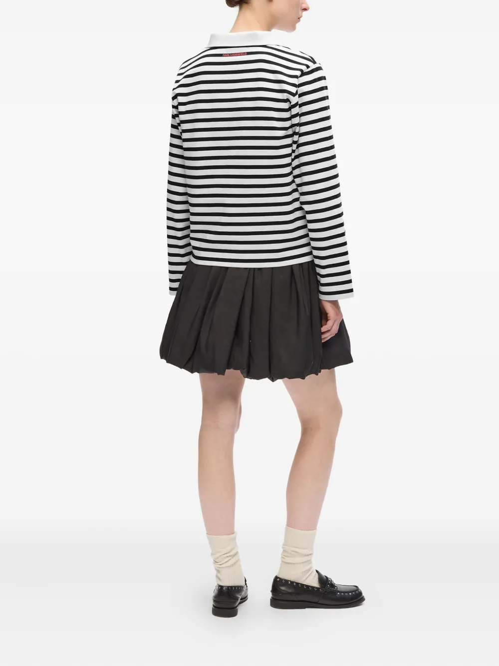 Karl Lagerfeld Gestreept poloshirt Wit