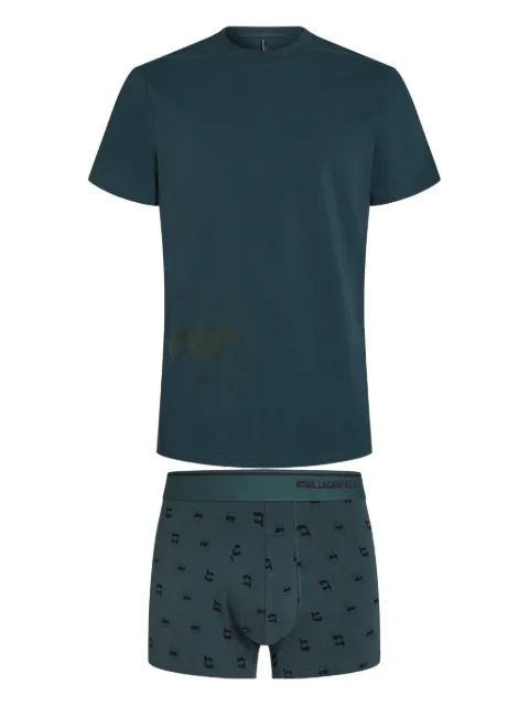 Karl Lagerfeld Ikon graphic-print sleepwear set