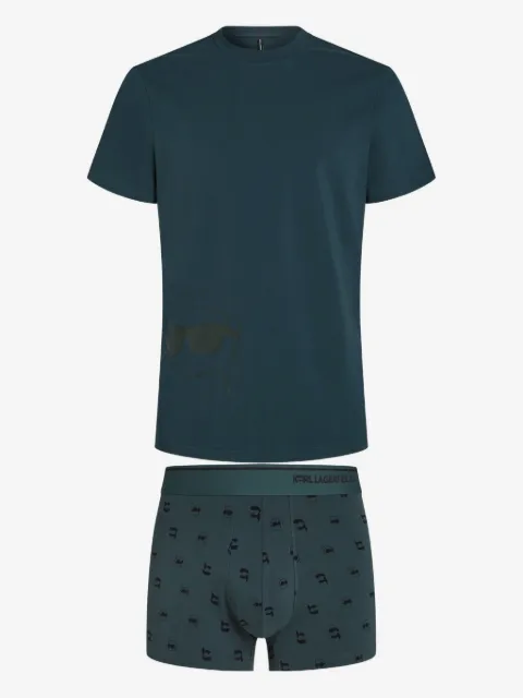 Karl Lagerfeld Ikon graphic-print pajama set