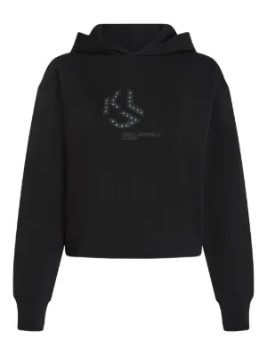 MCM intarsia-logo Hoodie | Black | FARFETCH
