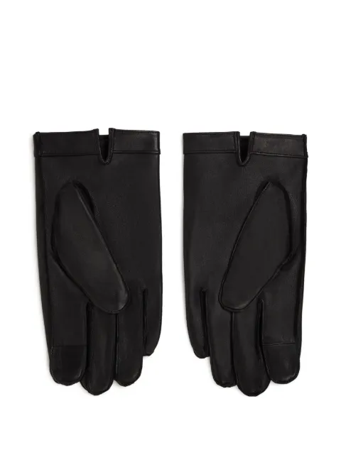 Karl Lagerfeld monogram sheepskin gloves