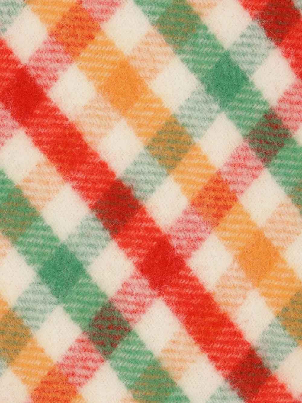 Miu Geruite rok van wolblend Groen