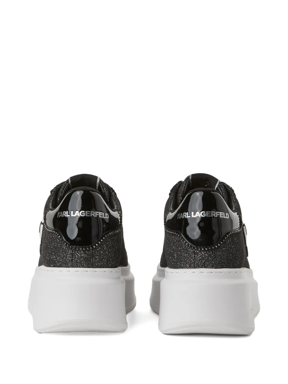 Karl Lagerfeld Ikon sneakers met glitter Grijs