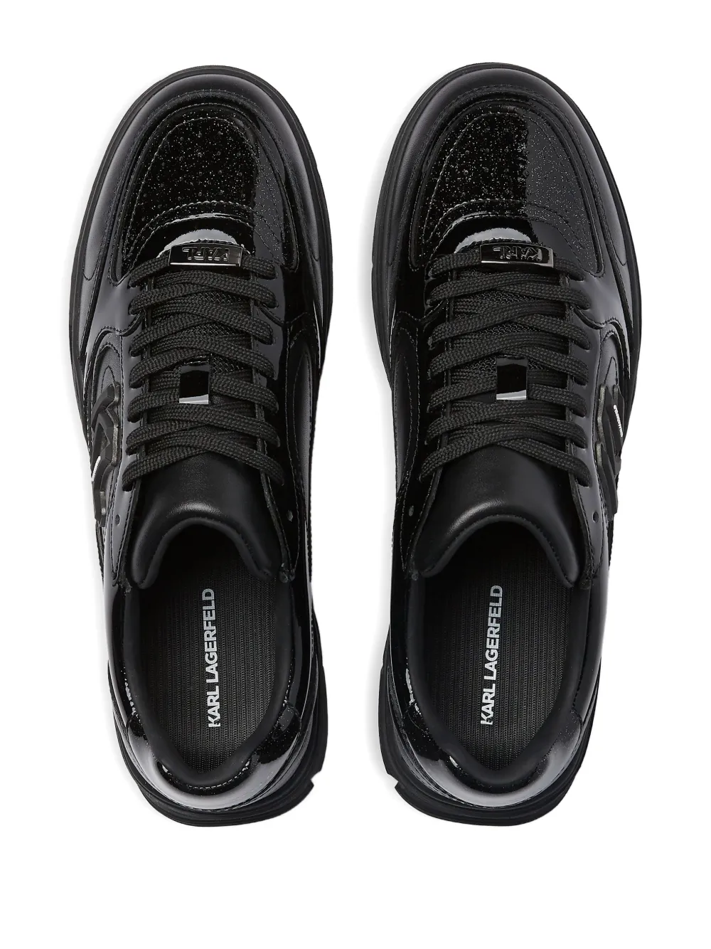 Karl Lagerfeld Jeans Sneakers met glitter Zwart