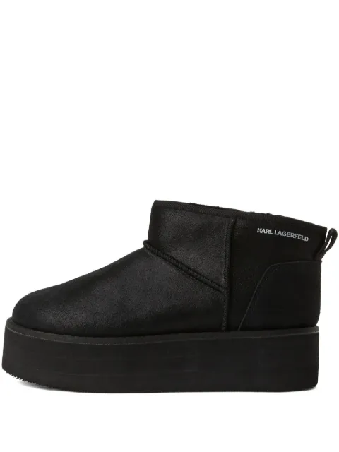 Karl Lagerfeld platform pull-on boots