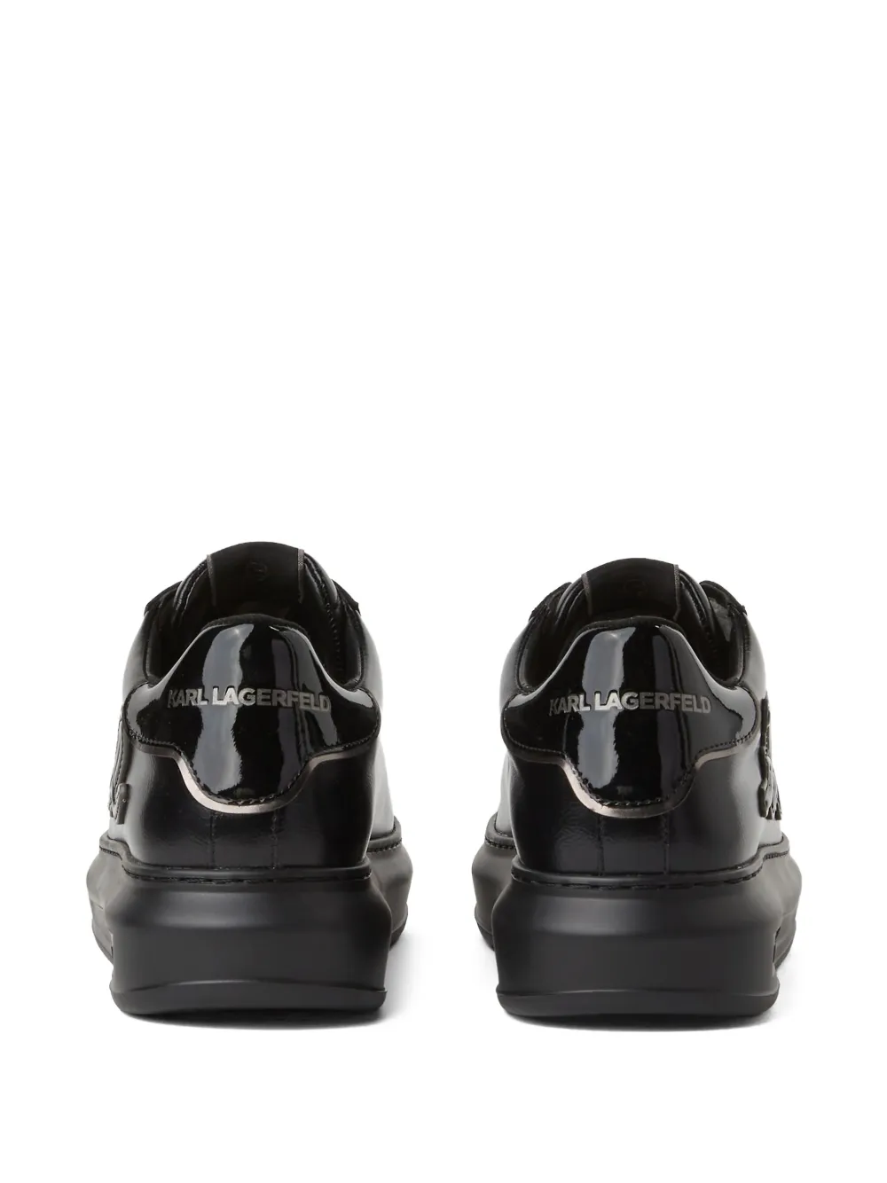 Karl Lagerfeld Sneakers met logo-reliëf Zwart