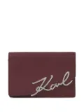 Karl Lagerfeld signature Karl wallet - Red