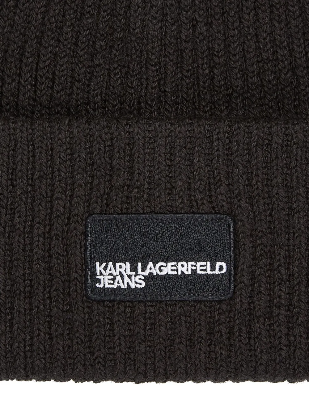 Karl Lagerfeld Jeans Muts met logopatch Zwart