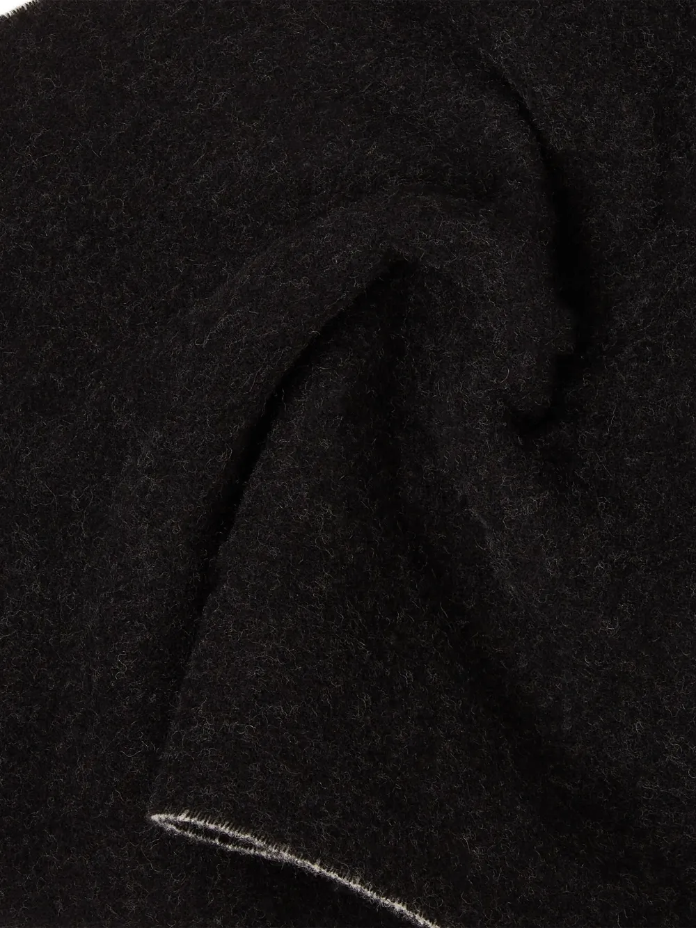 Karl Lagerfeld K Essential geweven sjaal met jacquard Zwart