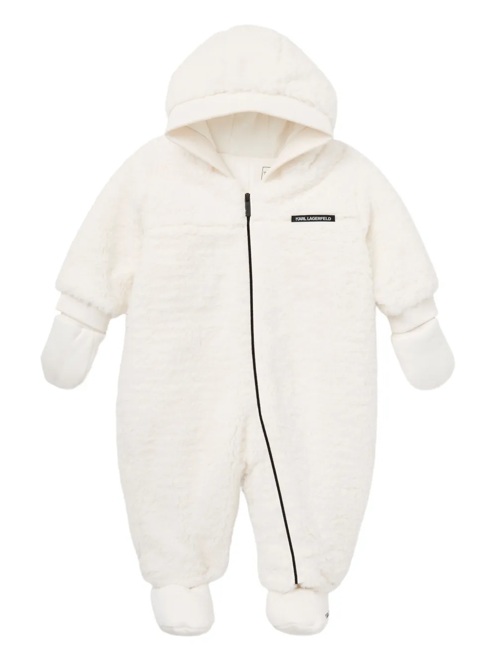 Karl Lagerfeld Kids Teddy-Set mit Kapuze - Nude