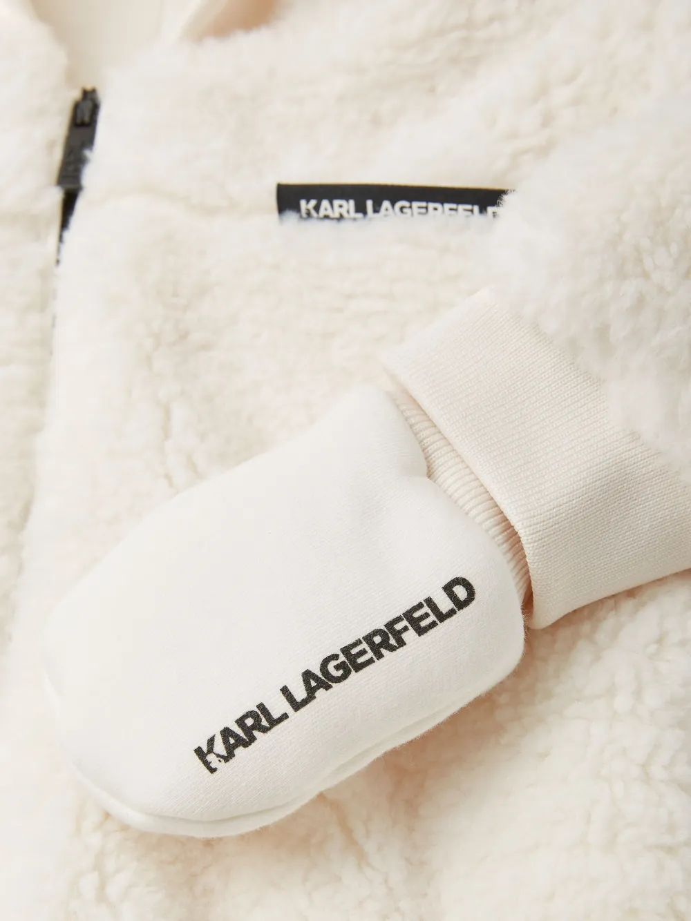 Karl Lagerfeld Kids Teddy pak met capuchon Beige