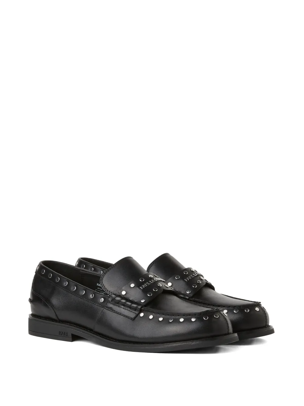 Karl Lagerfeld Jeans Loafers verfraaid met studs - Zwart