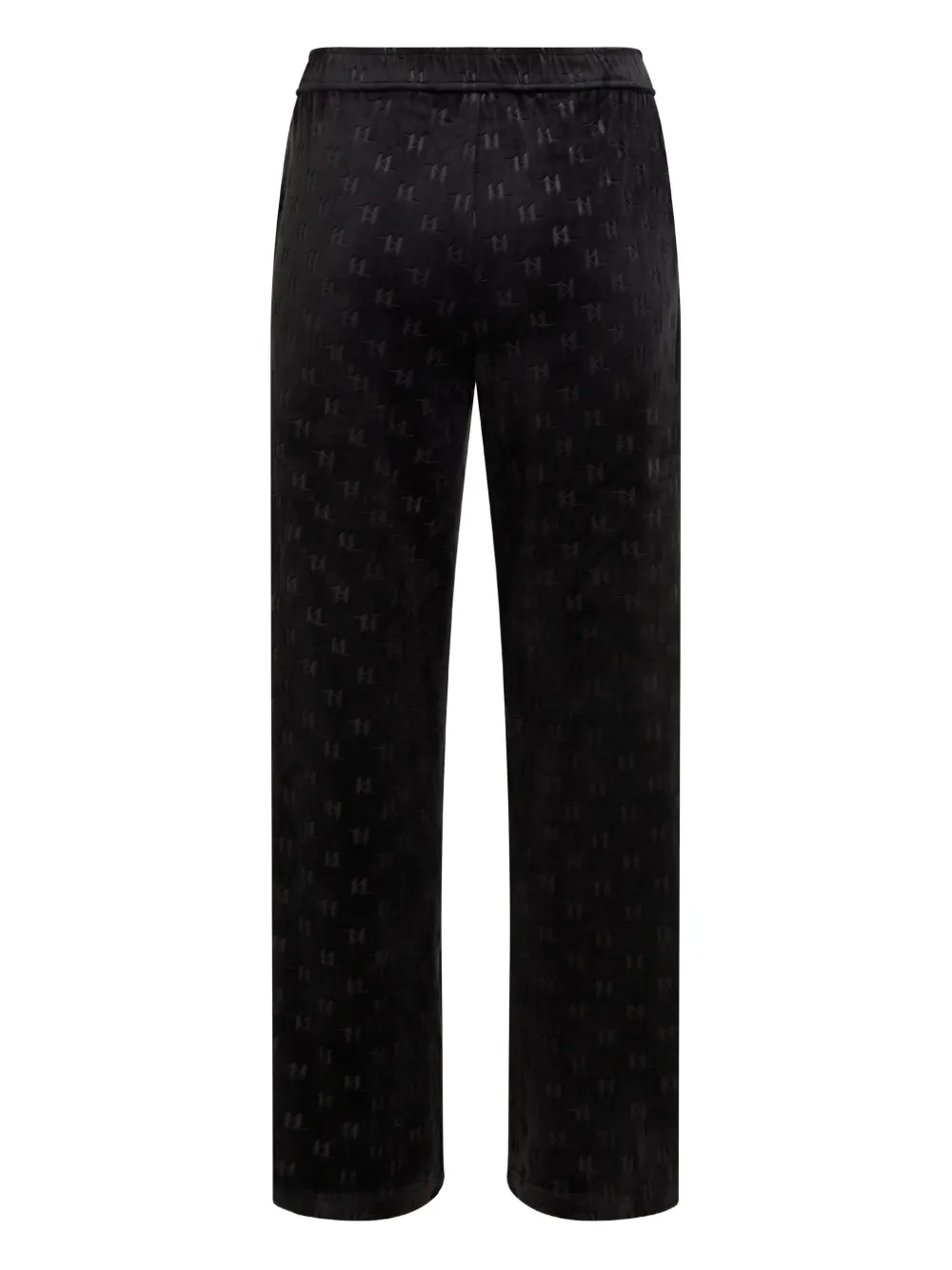 Karl Lagerfeld Monogram-pattern Track Pants In Black