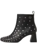 Karl Lagerfeld stud-embellished block-heel boots - Black