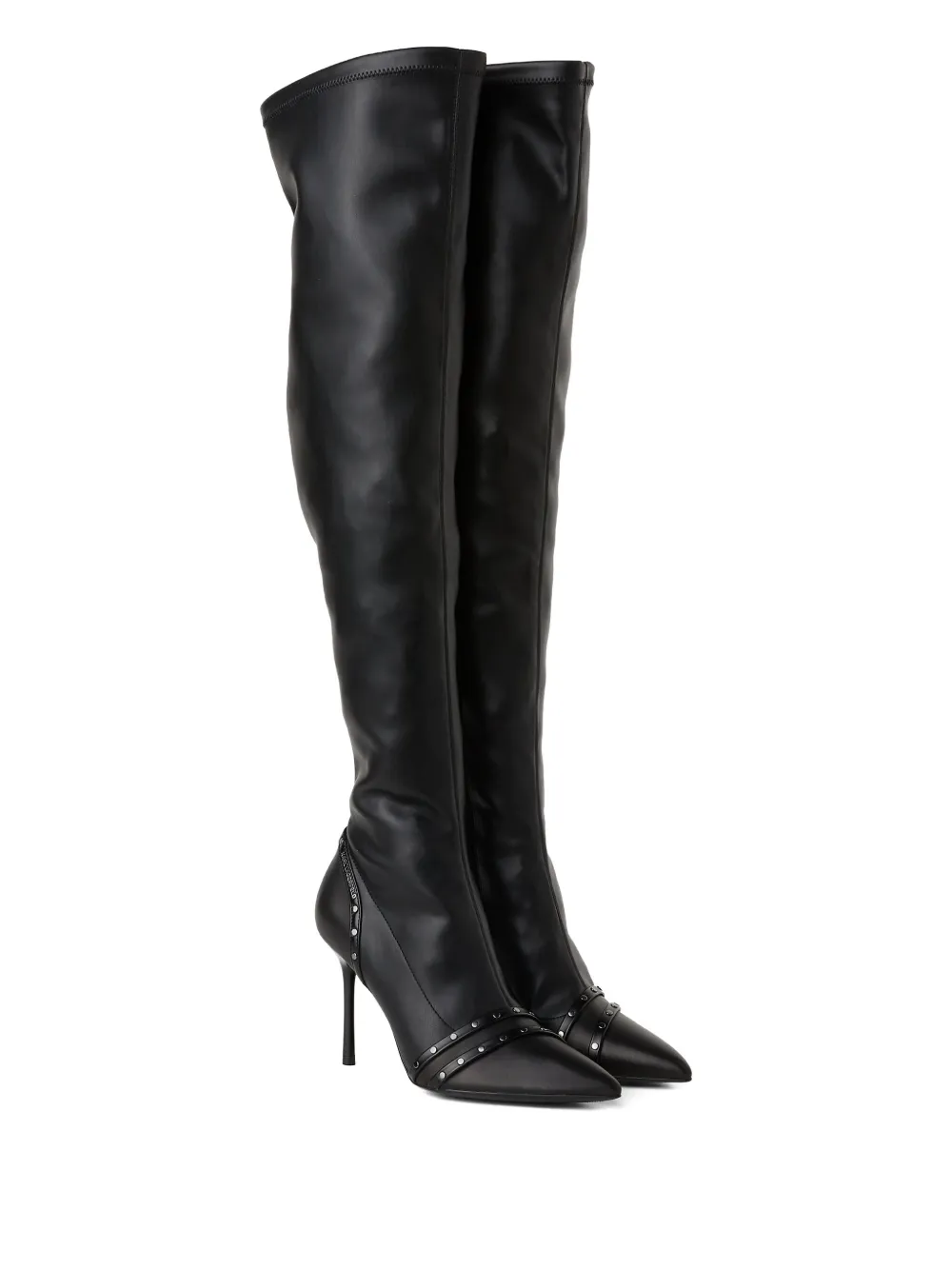 Karl Lagerfeld botas con puntera en punta y apliques | Botas por encima de la rodilla | Image 2