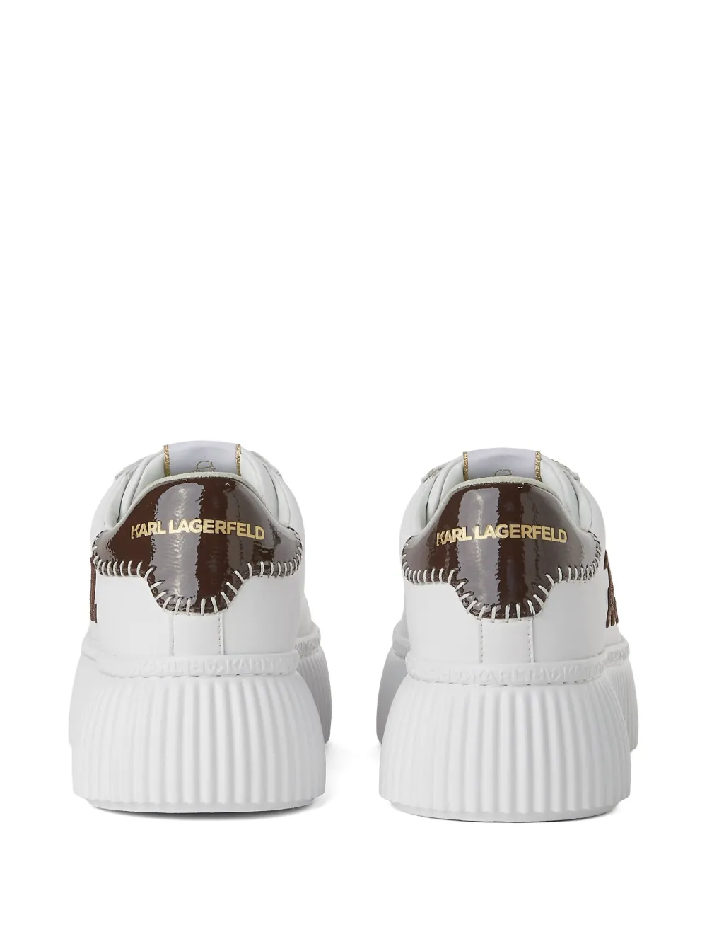 Karl Lagerfeld Sneakers met plateauzool Wit