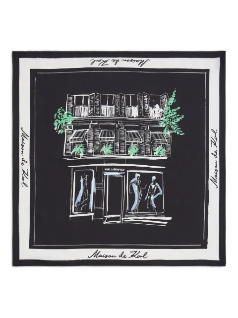 Karl Lagerfeld Maison de Karl silk scarf