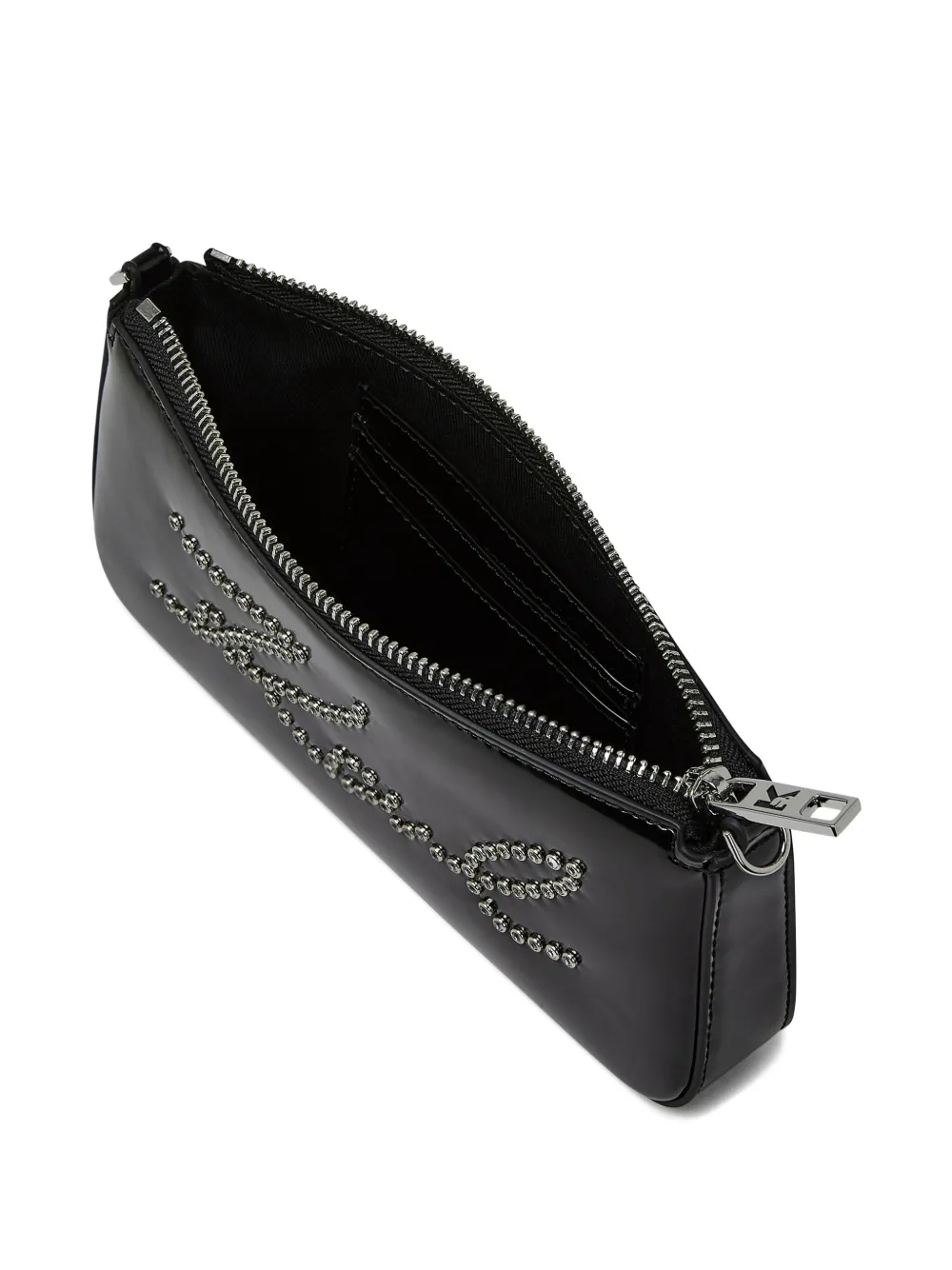 Karl Lagerfeld Crossbodytas verfraaid met studs Zwart