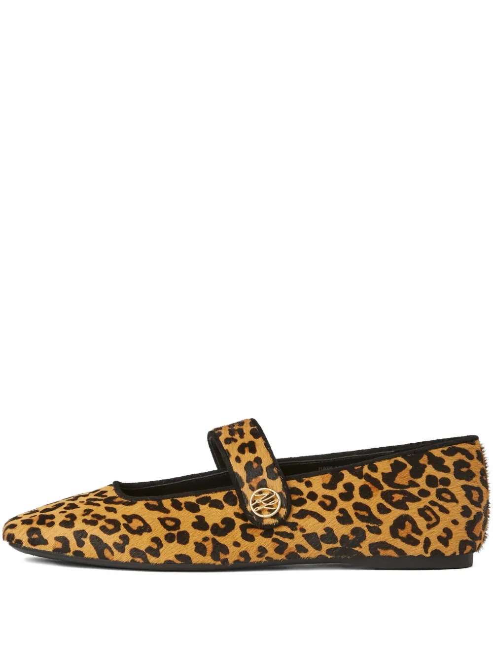 Karl Lagerfeld Konnie ballerina's met luipaardprint Bruin