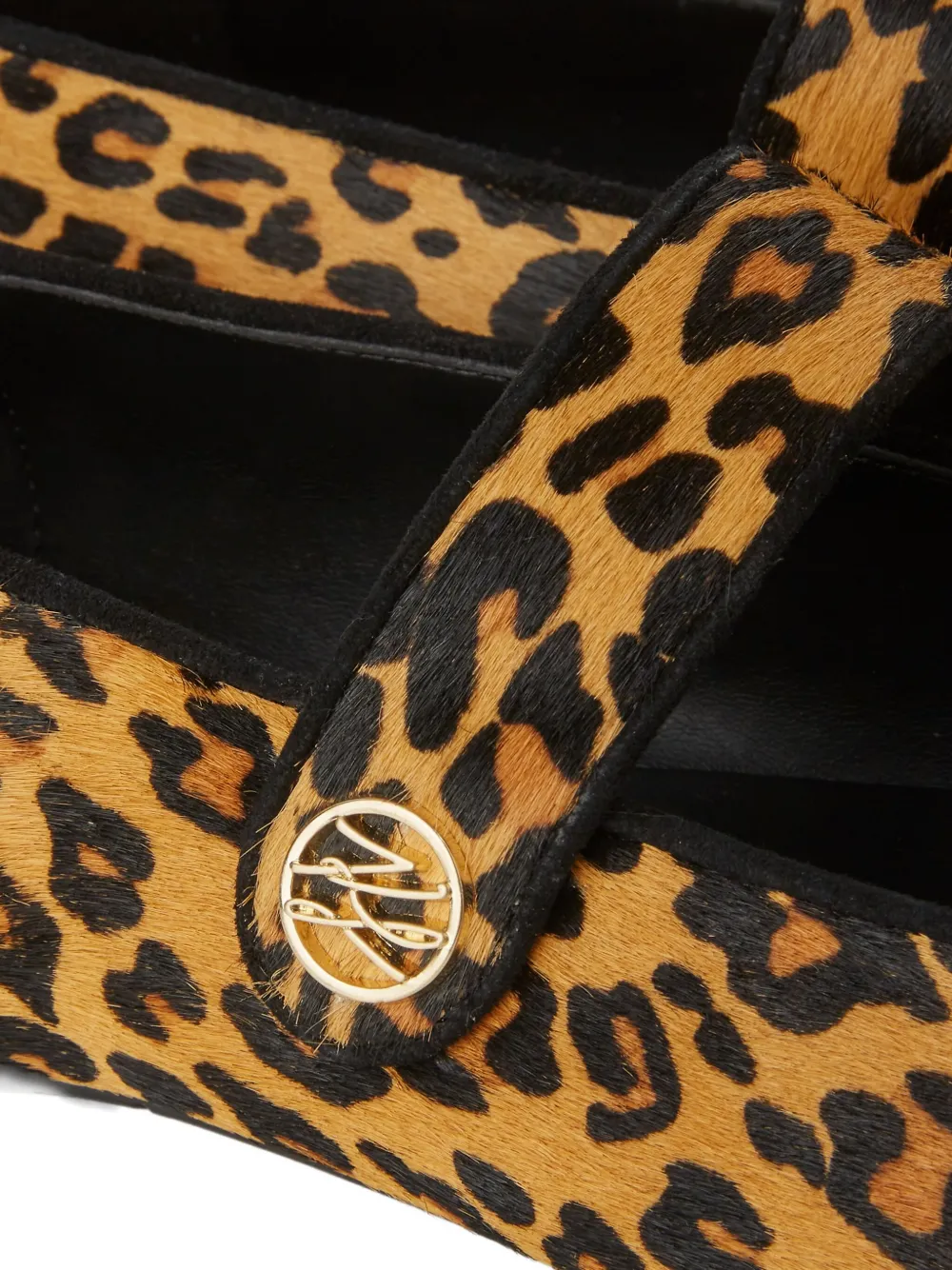 Karl Lagerfeld Konnie ballerina's met luipaardprint Bruin