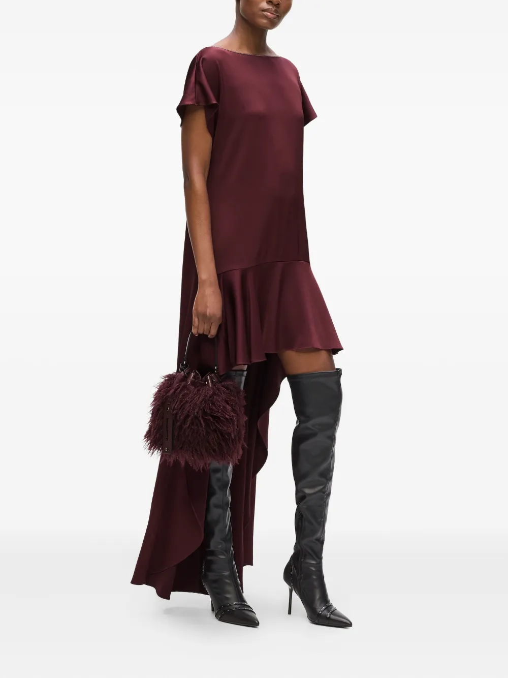 Karl Lagerfeld Flared jurk - Rood