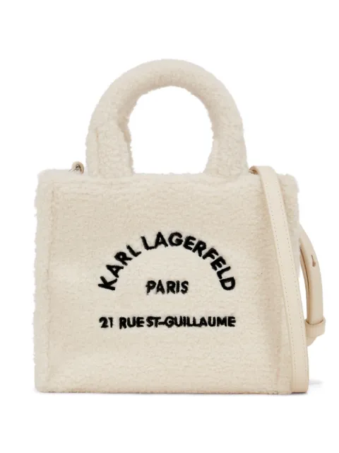 Karl Lagerfeld mini embroidered tote bag