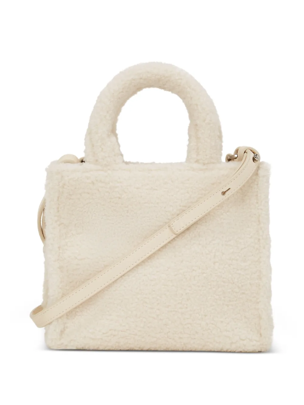 Karl Lagerfeld Mini Embroidered Tote Bag In White