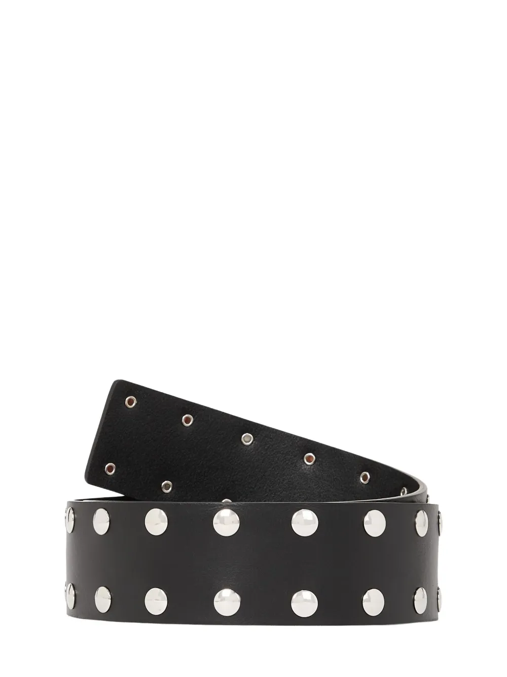 Karl Lagerfeld Jeans Stud-embellished Belt In Black