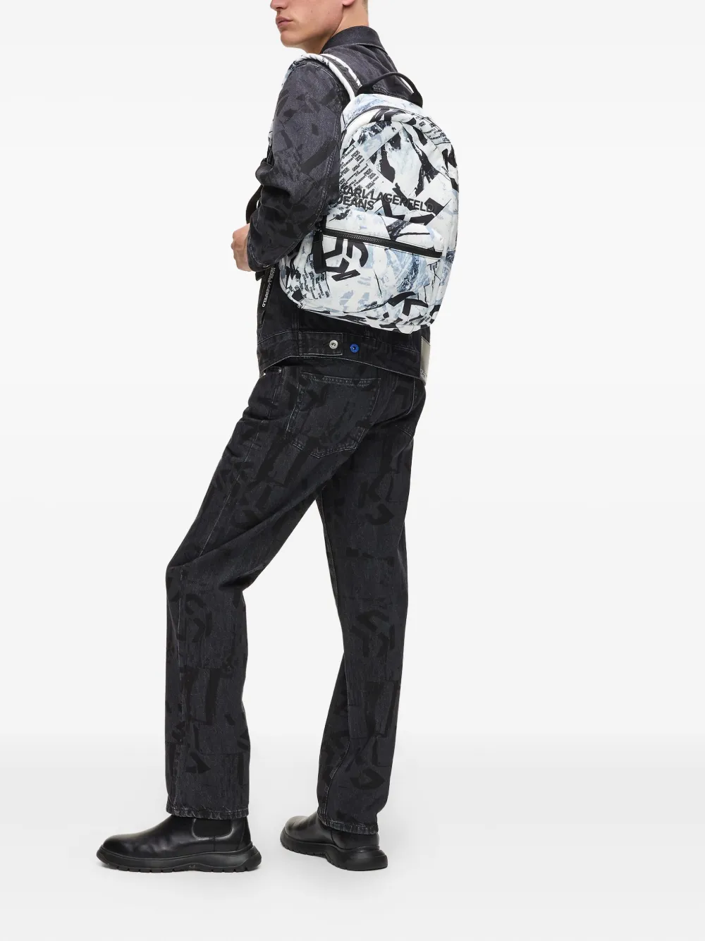 Karl Lagerfeld Jeans all-over print backpack | Image 2