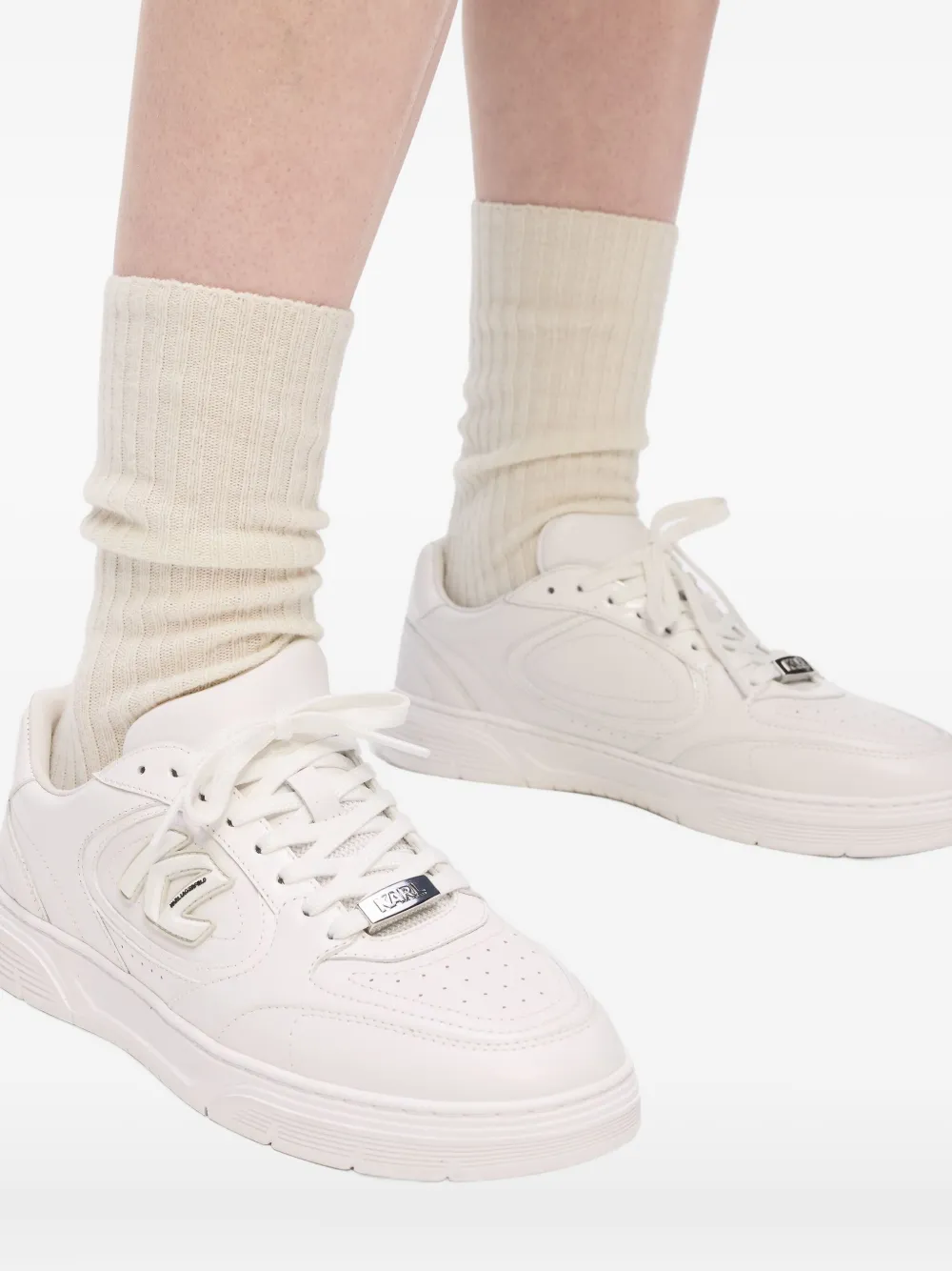 Karl Lagerfeld Jeans Sneakers met logopatch Wit