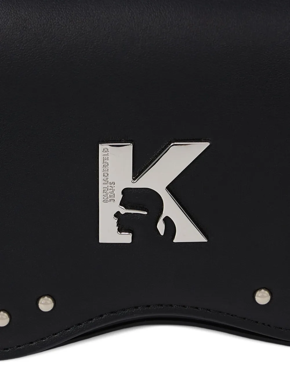 Karl Lagerfeld Jeans Crossbodytas verfraaid met studs Zwart